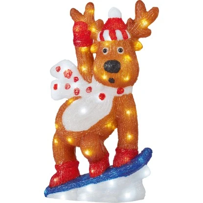 Acryl-Rentier LED Mehrfarbig 1 Acryl-Rentier LED Mehrfarbig