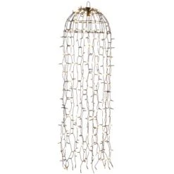 Konstsmide LED Lichtervorhang "Qualle" Schwarz 400 Warm-Weiße Dioden Außen IP44