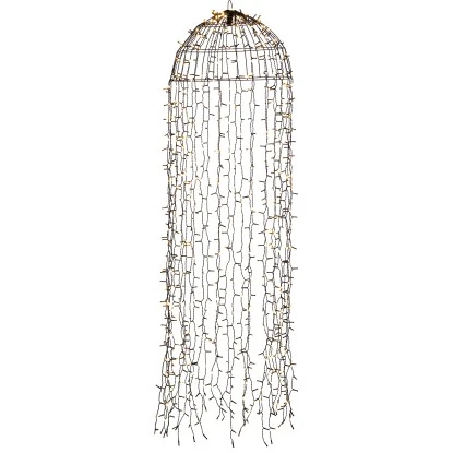 Konstsmide LED Lichtervorhang "Qualle" Schwarz 900 Warm-Weiße Dioden Außen IP44 1 Konstsmide LED Lichtervorhang "Qualle" Schwarz 900 Warm-Weiße Dioden Außen IP44