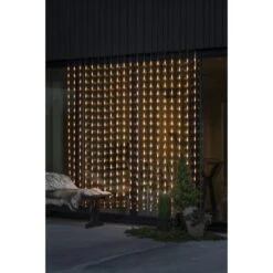 Konstsmide LED Lichtervorhang Tropfenform 400 Bernsteinfarbene Dioden Außen IP44 -Konstsmide Verkäufe 122778 1533 4
