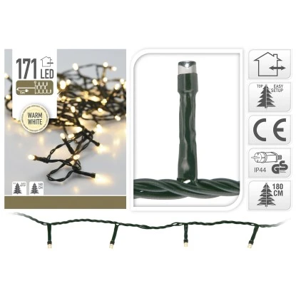 LED Lichterkette 171 Warmweiße LEDs Innen Und Außen 2 LED Lichterkette 171 Warmweiße LEDs Innen Und Außen – Bild 2