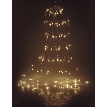 LED Lichterkette Schweif 300 Warmweiße LEDs Silberdraht Innen Und Außen 1 LED Lichterkette Schweif 300 Warmweiße LEDs Silberdraht Innen Und Außen