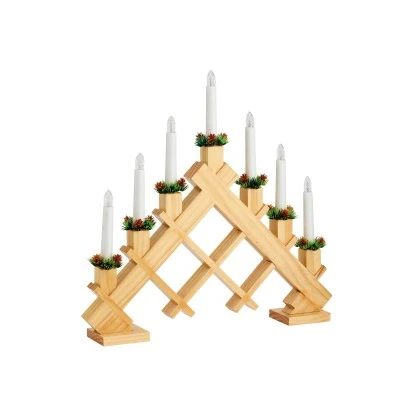 Schwippbogen 7 Lichter Holz Hellbraun 1 Schwippbogen 7 Lichter Holz Hellbraun