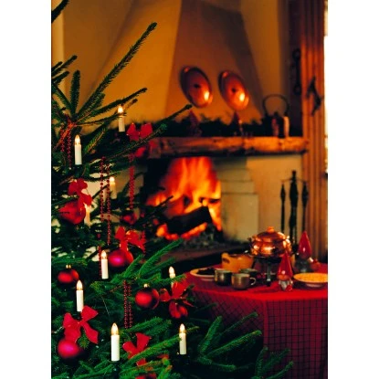 Konstsmide Lichterkette Kerzen 25 Warmweiße Topbirnen Innen 3 Konstsmide Lichterkette Kerzen 25 Warmweiße Topbirnen Innen – Bild 3