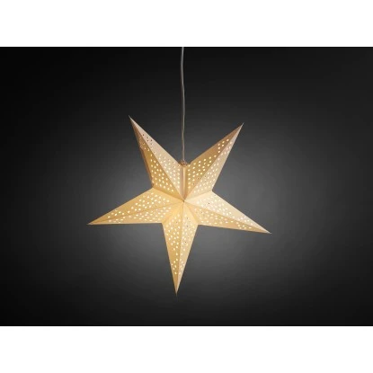 Konstsmide Papierstern Inkl. Anschlusskabel 52 Cm Weiß 2 Konstsmide Papierstern Inkl. Anschlusskabel 52 Cm Weiß – Bild 2