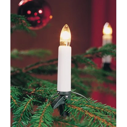 Konstsmide Lichterkette Kerzen 16 Klare Riffelbirnen Innen 2 Konstsmide Lichterkette Kerzen 16 Klare Riffelbirnen Innen – Bild 2