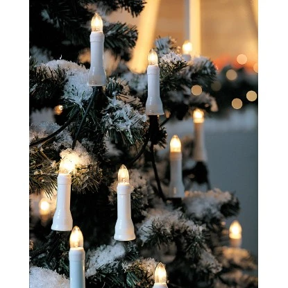 Baumkerzen-Lichterkette 20 Lichter Warmweiß 2 Baumkerzen-Lichterkette 20 Lichter Warmweiß – Bild 2