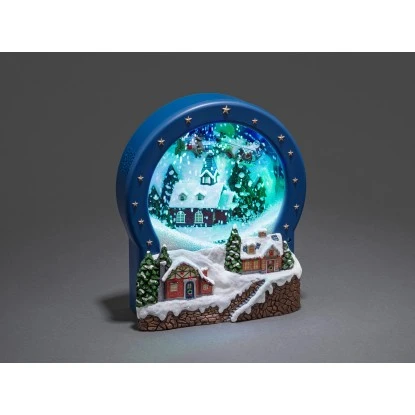 Konstsmide LED Szenerie Dorf Glas 9 Lichter Bunt 2 Konstsmide LED Szenerie Dorf Glas 9 Lichter Bunt – Bild 2