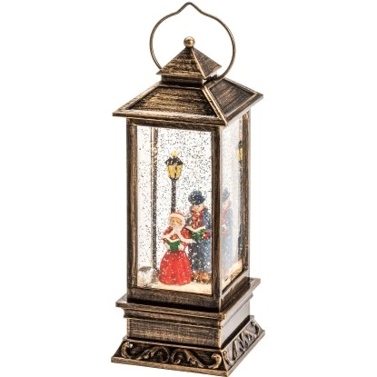 Konstsmide LED Schneelaterne Charles Dickens Style Mit 5h Timer Wassergefüllt 1 Konstsmide LED Schneelaterne Charles Dickens Style Mit 5h Timer Wassergefüllt