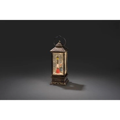 Konstsmide LED Schneelaterne Charles Dickens Style Mit 5h Timer Wassergefüllt 2 Konstsmide LED Schneelaterne Charles Dickens Style Mit 5h Timer Wassergefüllt – Bild 2