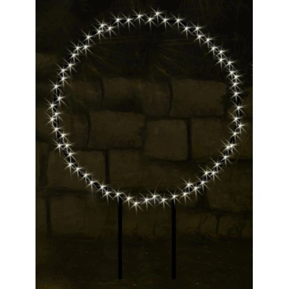 Takasho Deko-Silhouette Kreis S 88 Warmweiße LEDs Innen Und Außen 1 Takasho Deko-Silhouette Kreis S 88 Warmweiße LEDs Innen Und Außen