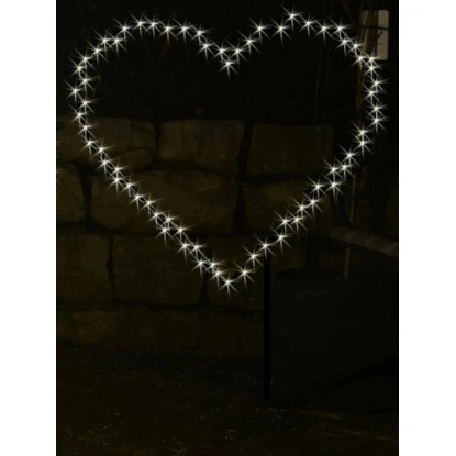 Takasho Deko-Silhouette Herz S 88 Warmweiße LEDs Innen Und Außen 1 Takasho Deko-Silhouette Herz S 88 Warmweiße LEDs Innen Und Außen