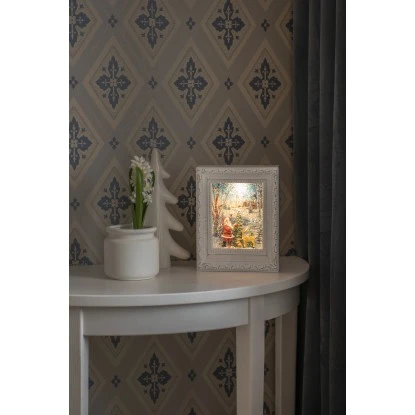 Konstsmide LED Wasserlaterne Weihnachtsmann Mit Tieren Antik Weiß 3 Konstsmide LED Wasserlaterne Weihnachtsmann Mit Tieren Antik Weiß – Bild 3