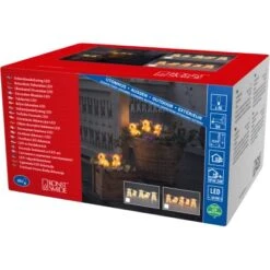 Konstsmide LED Acryl Schweine 5er Set 40 Warmweiße Dioden Pink