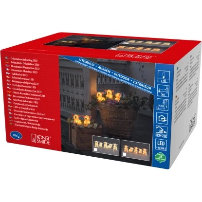 Konstsmide LED Acryl Schweine 5er Set 40 Warmweiße Dioden Pink 1 Konstsmide LED Acryl Schweine 5er Set 40 Warmweiße Dioden Pink