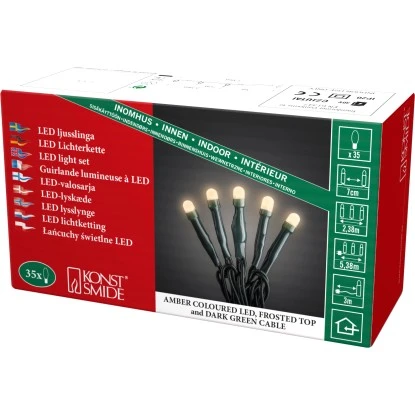 Konstsmide Micro LED Lichterkette Gefrostet Verschweißt 35 Dioden 1 Konstsmide Micro LED Lichterkette Gefrostet Verschweißt 35 Dioden