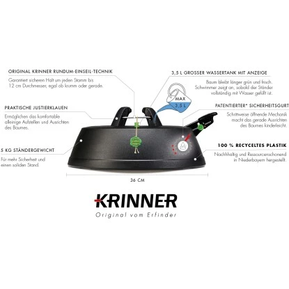 Krinner Christbaumständer Green Line Comfort Grip M Schwarz 6 Krinner Christbaumständer Green Line Comfort Grip M Schwarz – Bild 6