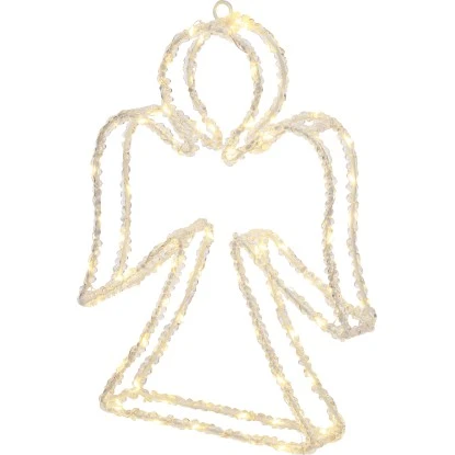 LED-Engel 32 Cm Silberfarben 1 LED-Engel 32 Cm Silberfarben