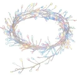 LED-Drahtlichterkette 240 LEDs Multi-Color Transparentes Kabel 7,4 M