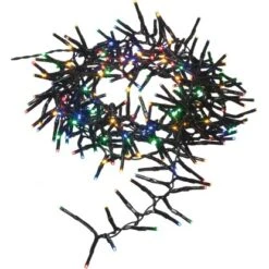 Cluster-Lichterkette 12 M Mehrfarbig