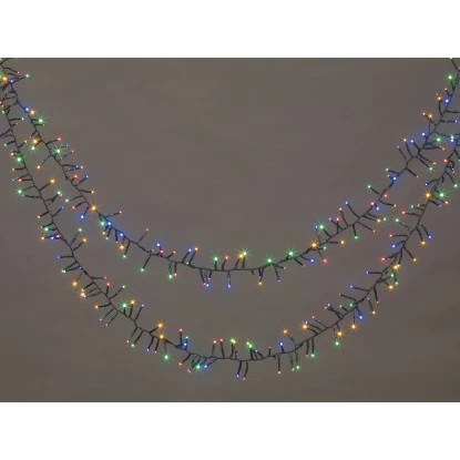 Cluster-Lichterkette 12 M Mehrfarbig 3 Cluster-Lichterkette 12 M Mehrfarbig – Bild 3
