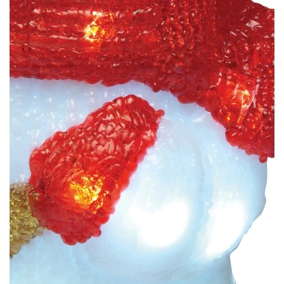 LED-Dekofigur Schneemann 38 Cm Schwarz-Rot-Weiß 2 LED-Dekofigur Schneemann 38 Cm Schwarz-Rot-Weiß – Bild 2