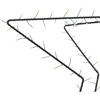 3D-Stern Mit LED-Lichterkette 112 Cm Schwarz 3 3D-Stern Mit LED-Lichterkette 112 Cm Schwarz – Bild 3