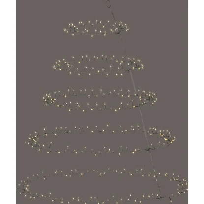 LED-Lichterkette Für Baum 370 Warmweiße LEDs Grünes Kabel 620 Cm 3 LED-Lichterkette Für Baum 370 Warmweiße LEDs Grünes Kabel 620 Cm – Bild 3