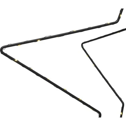 3D-Stern Mit LED-Lichterkette 58,5 Cm Schwarz 2 3D-Stern Mit LED-Lichterkette 58,5 Cm Schwarz – Bild 2