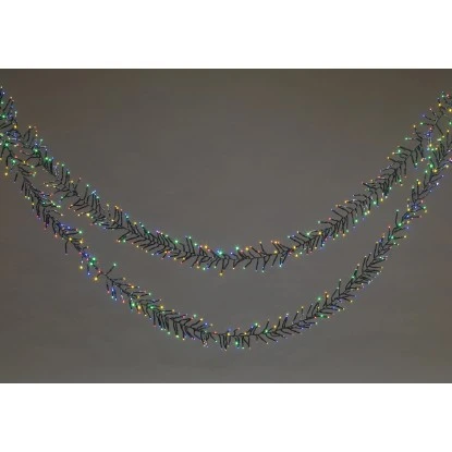 LED-Clusterlichterkette 1.920 LEDs Multi-Color Schwarzes Kabel 14,5 M 2 LED-Clusterlichterkette 1.920 LEDs Multi-Color Schwarzes Kabel 14,5 M – Bild 2
