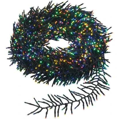 LED-Clusterlichterkette 1.920 LEDs Multi-Color Schwarzes Kabel 14,5 M 1 LED-Clusterlichterkette 1.920 LEDs Multi-Color Schwarzes Kabel 14,5 M