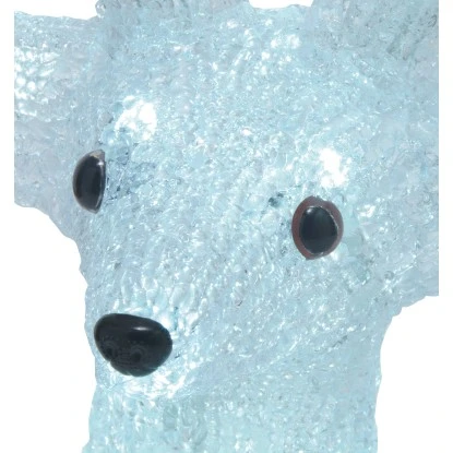 LED-Figur Rentier 38 Cm Weiß-Schwarz-Gold 2 LED-Figur Rentier 38 Cm Weiß-Schwarz-Gold – Bild 2