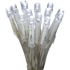 LED-Lichterkette 140 LEDs Kaltweiß Transparentes Kabel 17,92 M