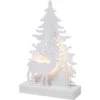LED-Figur Baum Und Rentier 14 LEDs Warmweiß