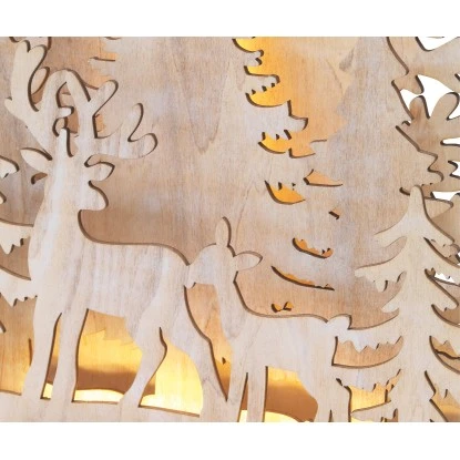 LED-Figur Baum Und Rentier 20 LEDs Warmweiß 2 LED-Figur Baum Und Rentier 20 LEDs Warmweiß – Bild 2