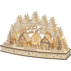 LED-Figur Winterdorf 10 LEDs