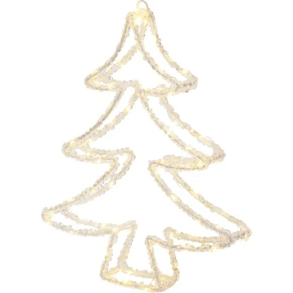 LED-Silhouetten-Figur Tannenbaum 34 Cm Transparent 1 LED-Silhouetten-Figur Tannenbaum 34 Cm Transparent