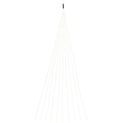 LED-Silberdraht-Lichtschweif 300 LEDs Warmweiß Transparentes Kabel 7,9 M 2 LED-Silberdraht-Lichtschweif 300 LEDs Warmweiß Transparentes Kabel 7,9 M – Bild 2