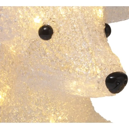 Rentier Liegend 37 Cm Weiß-Schwarz 2 Rentier Liegend 37 Cm Weiß-Schwarz – Bild 2