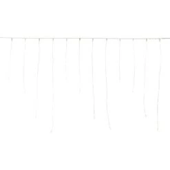 LED-Eisregenkette 100 LEDs Warmweiß Transparentes Kabel 6,9 M
