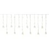 LED-Vorhang Schneeflocke 100 LEDs Warmweiß Transparentes Kabel 6,9 M