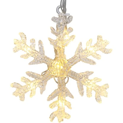 LED-Lichterkette Mit Schneeflocken 6,2 M 2 LED-Lichterkette Mit Schneeflocken 6,2 M – Bild 2