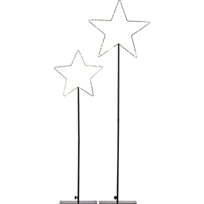 LED-Figur Stern 2er-Set Schwarz 1 LED-Figur Stern 2er-Set Schwarz