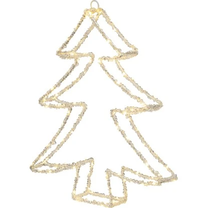 LED-Silhouetten-Figur Tannenbaum 43 Cm Transparent 1 LED-Silhouetten-Figur Tannenbaum 43 Cm Transparent
