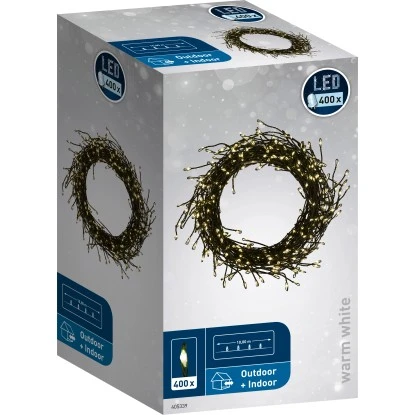 LED Drahtbüschel-Lichterkette Twister 400 Warmweiße LEDs Innen Und Außen 4 LED Drahtbüschel-Lichterkette Twister 400 Warmweiße LEDs Innen Und Außen – Bild 4