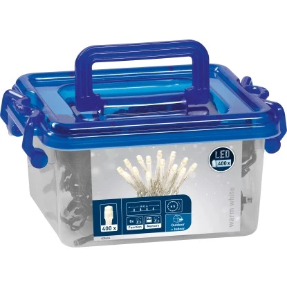 LED Lichterkette400 Warmweiße LEDs Transparentes Kabel Innen Und Außen 2 LED Lichterkette400 Warmweiße LEDs Transparentes Kabel Innen Und Außen – Bild 2