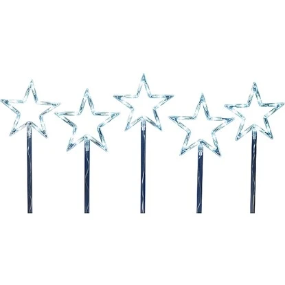 LED-Sternstäbe 50 LEDs 5-teilig 1 LED-Sternstäbe 50 LEDs 5-teilig
