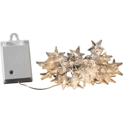 Konstsmide LED Lichterkette Acryl Stern 40 Warmweiße LEDs Timer Innen 1 Konstsmide LED Lichterkette Acryl Stern 40 Warmweiße LEDs Timer Innen