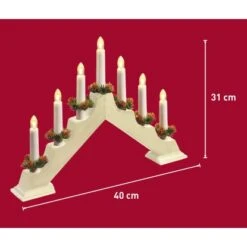LED-Schwippbogen Holz 7 LEDs Kaltweiß -Konstsmide Verkäufe 650296 3299 6