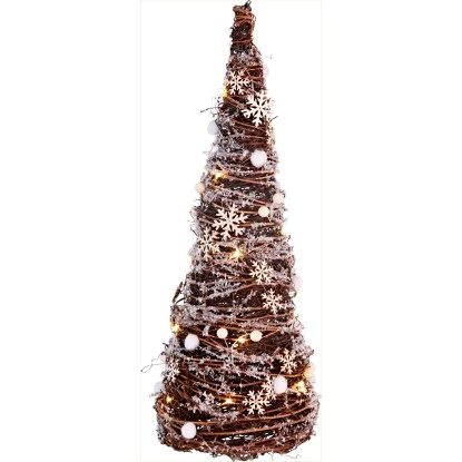 LED Deko-Baum Rattan 20 LEDs Warmweiß 1 LED Deko-Baum Rattan 20 LEDs Warmweiß